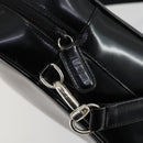 GUCCI Soho Hand Bag Enamel 2way Black Silver 000 1274 0505 Auth 156826-20