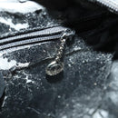 GUCCI Soho Hand Bag Enamel 2way Black Silver 000 1274 0505 Auth 156826-23