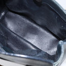 GUCCI Bamboo Hand Bag Leather Gold Navy 000 1364 0316 Auth 156828-15