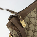 GUCCI GG Supreme Web Sherry Line Bag PVC Beige Gold 001 37 0443 Auth 156829-16