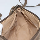 GUCCI GG Supreme Web Sherry Line Bag PVC Beige Gold 001 37 0443 Auth 156829-19