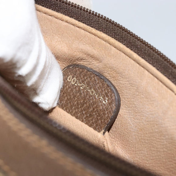 GUCCI GG Supreme Web Sherry Line Bag PVC Beige Gold 001 37 0443 Auth 156829