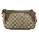 GUCCI GG Supreme Web Sherry Line Bag PVC Beige Gold 001 37 0443 Auth 156829-3