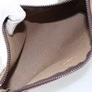 GUCCI GG Plus Supreme Clutch Bag PVC Beige Auth 156830-15