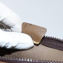 GUCCI GG Plus Supreme Clutch Bag PVC Beige Auth 156830-18