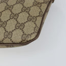 GUCCI GG Supreme Web Sherry Line Bag PVC Beige Gold 904 02 047 Auth 156831-10