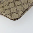 GUCCI GG Supreme Web Sherry Line Bag PVC Beige Gold 904 02 047 Auth 156831-13