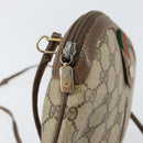 GUCCI GG Supreme Web Sherry Line Bag PVC Beige Gold 904 02 047 Auth 156831-15