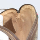 GUCCI GG Supreme Web Sherry Line Bag PVC Beige Gold 904 02 047 Auth 156831-18