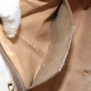 GUCCI GG Supreme Web Sherry Line Bag PVC Beige Gold 904 02 047 Auth 156831-20