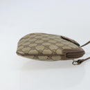 GUCCI GG Supreme Web Sherry Line Bag PVC Beige Gold 904 02 047 Auth 156831-4