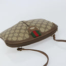 GUCCI GG Supreme Web Sherry Line Bag PVC Beige Gold 904 02 047 Auth 156831-6