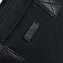 GUCCI GG Canvas Web Sherry Line Hand Bag Black Red Green Auth 156833-15