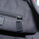 GUCCI GG Canvas Web Sherry Line Hand Bag Black Red Green Auth 156833-20