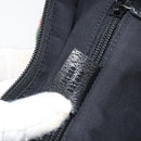 GUCCI GG Canvas Web Sherry Line Hand Bag Black Red Green Auth 156833-22