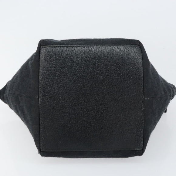 GUCCI GG Canvas Web Sherry Line Hand Bag Black Red Green Auth 156833