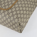 GUCCI GG Plus Supreme Web Sherry Line Tote Bag PVC Beige Red Auth 156834-8