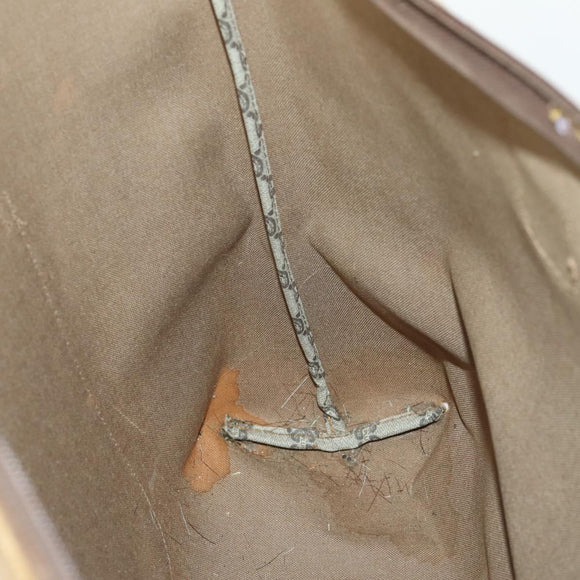 GUCCI GG Plus Supreme Web Sherry Line Tote Bag PVC Beige Red Auth 156834