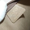 GUCCI GG Plus Supreme Web Sherry Line Tote Bag PVC Beige Red Auth 156834-21