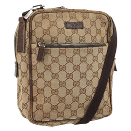 GUCCI GG Canvas Shoulder Bag Beige 03136 Auth 156837