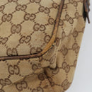 GUCCI GG Canvas Shoulder Bag Beige 03136 Auth 156837-8