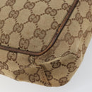 GUCCI GG Canvas Shoulder Bag Beige 03136 Auth 156837-16