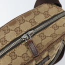 GUCCI GG Canvas Shoulder Bag Beige 03136 Auth 156837-19