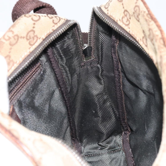 GUCCI GG Canvas Shoulder Bag Beige 03136 Auth 156837