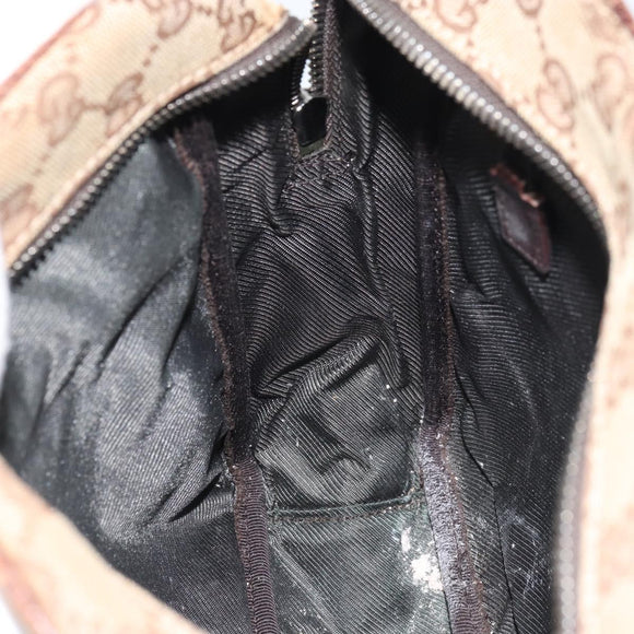 GUCCI GG Canvas Shoulder Bag Beige 03136 Auth 156837