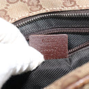 GUCCI GG Canvas Shoulder Bag Beige 03136 Auth 156837-12