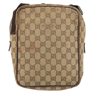 GUCCI GG Canvas Shoulder Bag Beige 03136 Auth 156837 - 0