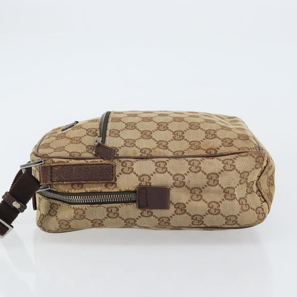GUCCI GG Canvas Shoulder Bag Beige 03136 Auth 156837
