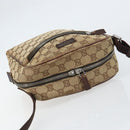 GUCCI GG Canvas Shoulder Bag Beige 03136 Auth 156837-6