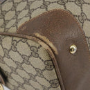 GUCCI GG Supreme Boston Bag PVC Beige Gold Auth 156838-11