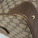 GUCCI GG Supreme Boston Bag PVC Beige Gold Auth 156838-13