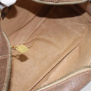 GUCCI GG Supreme Boston Bag PVC Beige Gold Auth 156838-17