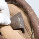 GUCCI GG Supreme Boston Bag PVC Beige Gold Auth 156838-23