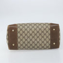 GUCCI GG Supreme Boston Bag PVC Beige Gold Auth 156838-9