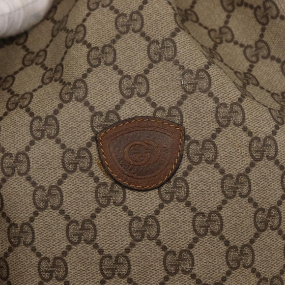 GUCCI GG Supreme Web Sherry Line Bag PVC Beige Gold 001 41 0850 Auth 156839