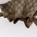 GUCCI GG Supreme Web Sherry Line Bag PVC Beige Gold 001 41 0850 Auth 156839-6