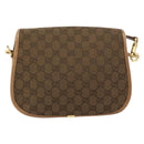 GUCCI GG Canvas Shoulder Bag Beige Gold Auth 156840-3