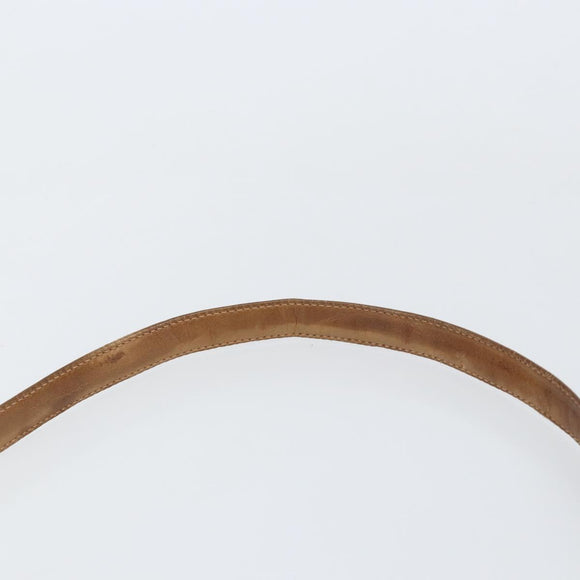 GUCCI GG Canvas Shoulder Bag Beige Gold Auth 156840