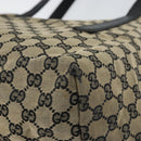 GUCCI GG Canvas Shoulder Bag Navy Gold 019 0493 1669 Auth 156841-16