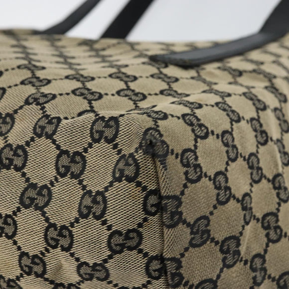 GUCCI GG Canvas Shoulder Bag Navy Gold 019 0493 1669 Auth 156841