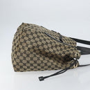 GUCCI GG Canvas Shoulder Bag Navy Gold 019 0493 1669 Auth 156841-3