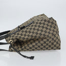 GUCCI GG Canvas Shoulder Bag Navy Gold 019 0493 1669 Auth 156841-4