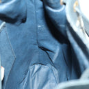 GUCCI GG Supreme Sherry Line Shoulder Bag PVC Navy Gold 41 02 034 Auth 156842-18