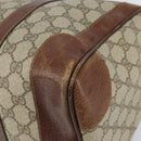 GUCCI GG Supreme Boston Bag PVC Beige Gold Auth 156843-10