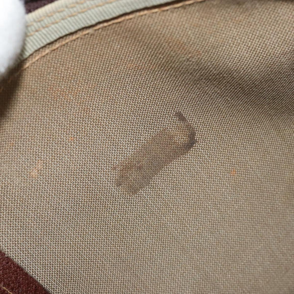 GUCCI GG Supreme Boston Bag PVC Beige Gold Auth 156843