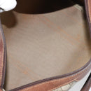 GUCCI GG Supreme Boston Bag PVC Beige Gold Auth 156843-17